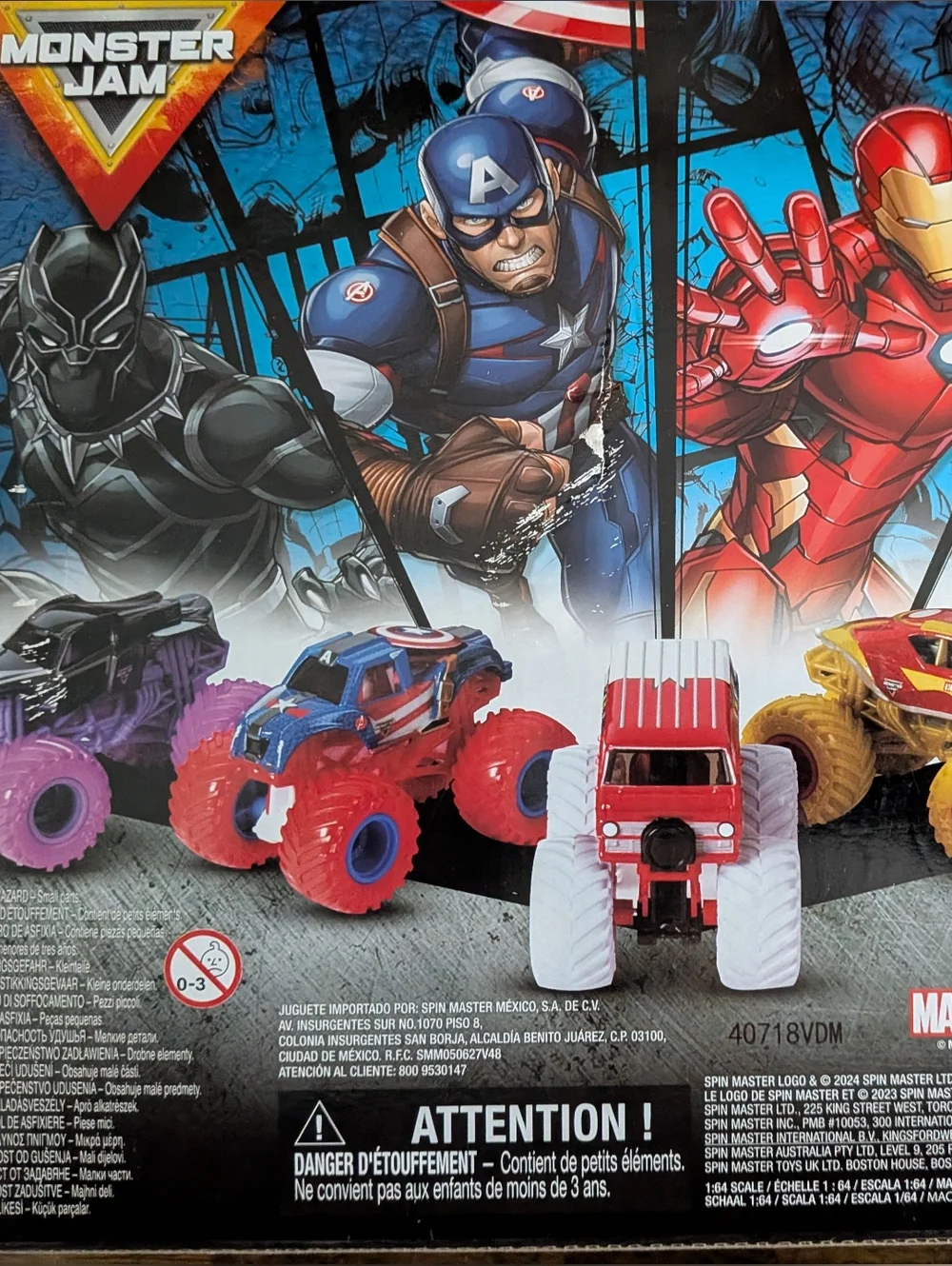 Monster Jam Marvel Heroes Target Exclusive Captain America Spiderman Iron Man